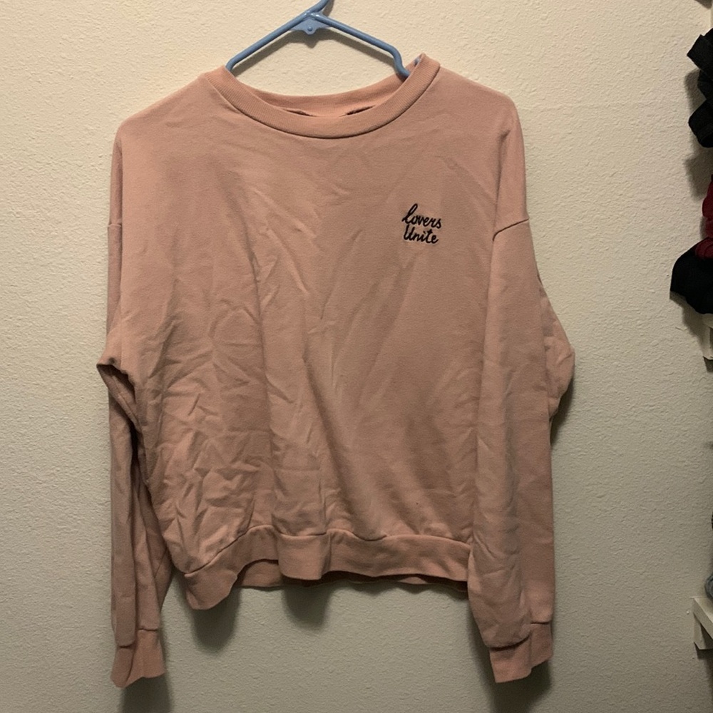 H & M sweatshirt pink size large